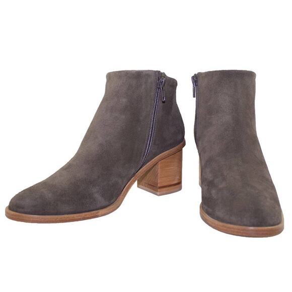 Coclico Bobo Evolo Anthracite Suede Ankle Booties in Brown, Size 39 - Picture 1 of 14